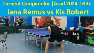 Iana Remus vs Kis Robert Elite TC Arad 2024 [upl. by Adelaja]