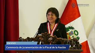 🗣️ Discurso de orden  Ceremonia de Juramentación de Fiscal de la Nación Delia Espinoza Valenzuela [upl. by Ahsinelg521]