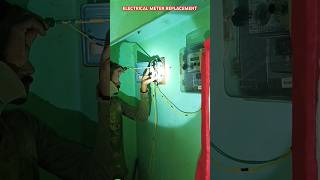 ELECTRICAL METER LIVE REPLACEMENT PROCESS electrical electrician electronic trending electro [upl. by Oirram458]