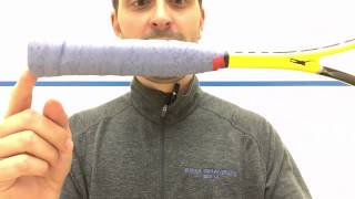 Tourna Grip Review Plus How to Grip a Squash Racket [upl. by Livvy989]