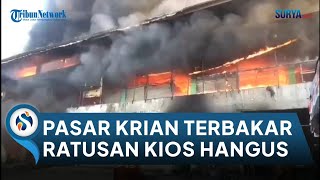 BREAKING NEWS Pasar Krian Sidoarjo Terbakar Ratusan Kios Hangus [upl. by Woodrow]