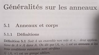 résumé sur les anneaux corps et idéaux structures algébriques [upl. by Jesus]