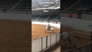 Intermediate barrel race winner at Tulsa State Fair 2024 [upl. by Otrebire]