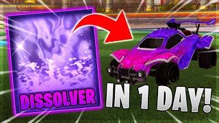 HOW TO GET DISSOLVER IN A DAY Rocket League Trading Step By Step How To Trade For Beginners [upl. by Ethelind274]