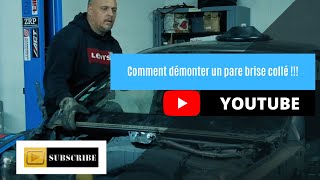 Comment démonter un pare brise collé [upl. by Toulon851]