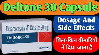 Deltone 30 Capsule Uses  Dexlansoprazole mr Capsules 30 mg  किनकिन बीमारियों को ठीक करता है [upl. by Derron]