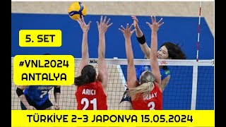 Türkiye 23 Japonya Kadın Voleybol Maçı 15052024 vnl2024 vnl japan volleyball japanese [upl. by Laehplar]