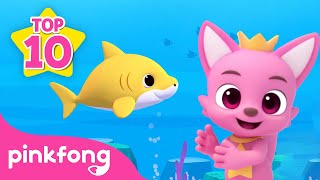 TOP 10 Kids Favorite Baby Shark Songs  Compilation  Pinkfong Official for Kids [upl. by Liatrice]