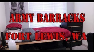 US Army Barracks Tour  Ft LewisJoint Base LewisMcChord WA 2017 [upl. by Hardunn548]