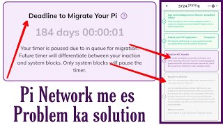 Pi Network deadline to migrate your pi timer paused problem waiting for your kyc results issue [upl. by Nesnar]