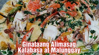 Ginataang Alimasag Kalabasa at Malunggay  Lutong Pinoy  Panlasang Pinoy  Mhans Kitchen Atbp [upl. by Eamon]