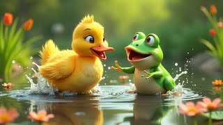 Quack Quack Ducky🦆  Fun Kids Song  kidsanimations cartoon kidssong viralmusic [upl. by Ambrosane]