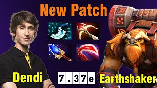 Dendi Earthshaker Mid Lane – New Patch 737e [upl. by Ogaitnas801]