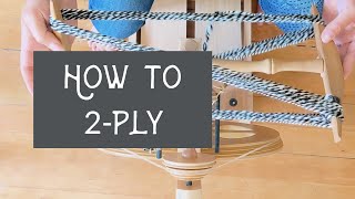 Beginner Spinning Tutorial to Create 2Ply Yarn [upl. by Dazhehs]