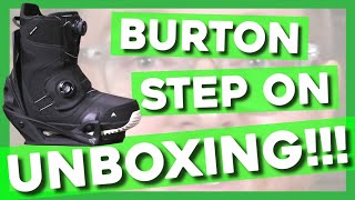 2020 Burton Step On Boots and Bindings Unboxing [upl. by Schmitt]