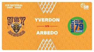 U16 National  Day 7 YVERDON vs ARBEDO [upl. by Notrub]