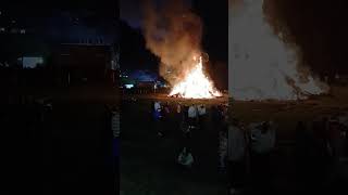 The Bonfire on 5th November 2024 at the Ottery St Mary Tar Barrels Event [upl. by Nalorac216]