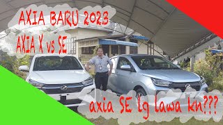 Perodua AXIA BARU 2023  Perbezaan Axia X dan Axia SE [upl. by Leile830]