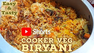 Cooker Veg Biryani recipe  Cooker Veg Dum Biryani  The Insta Cook  YouTube Shorts [upl. by Latimer]