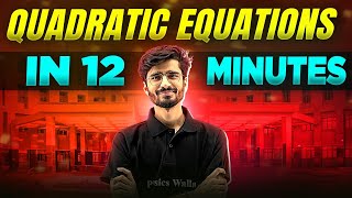 Quadratic Equations Complete Chapter In 12 Minutes  Class 10th Board [upl. by Iadahs74]