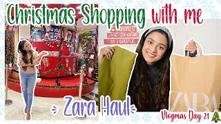 zara amp miniso haul christmas shopping  Vlogmas Day 21🎄 Meghna Verghese [upl. by Nagar32]