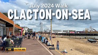 Exploring ClactononSea A July 2024 Walk [upl. by Asusej]