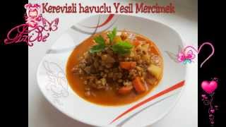 Kerevizli Yesil mercimek Yemegi  Azide Hobi [upl. by Reyem]