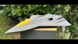 NGADFighter Build Video PTIKYLE Kyles Designs 3D Printed Twin40 EDFJet ONLY VECTOR [upl. by Adlitam]