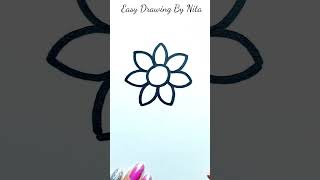 Easy Sunflower Drawing for Beginners [upl. by Akla307]