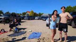 Walking on the Port Dover beach Ontario Canada [upl. by Harms]