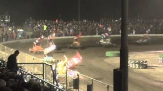 Brisca F1 Stock Car Racing Kings Lynn 1992015 WORLD FINAL [upl. by Nagaer606]