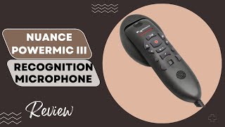 Nuance Powermic III 3 Speech Recognition Microphone Medical Edition Review [upl. by Zipah]