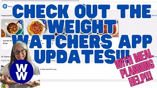 Lets Check Out the WW App Updates  Weight Watchers Meals with Points [upl. by Anirbys]