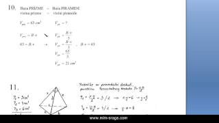 Piramida riješeni zadaci iz školske zbirke  poglavlje 72 zadatak br 10  Matematika 2 [upl. by Neeham]