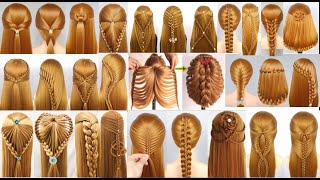 Beautiful hairstyles simple hairstyles and open hairstyles [upl. by Ontine]