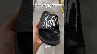 Adidas Originals Adilette Slides x Korn adidas adidaskorn korn adidasslides adilette slides [upl. by Adnorehs]