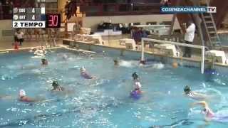 Pallanuoto Femminile A2  Tubisider Cosenza VS Ortigia Siracusa  23032014 [upl. by Rumery]