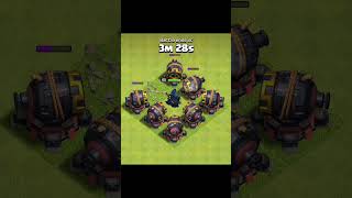 Giant cannons vs all max heroes clashofclans coc cocshorts [upl. by Iddet790]