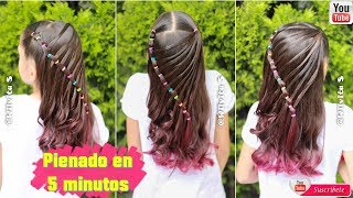 💕 PEINADO FÁCIL EN 5 MINUTOS • Easy 5 MINUTE Hairstyle  Wilvita 💕 [upl. by Nellad937]