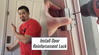 How to Install a Door Reinforcement Lock  Prime Line Defender Security [upl. by Sihtnyc]