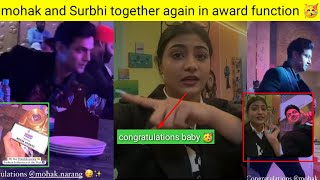 finally 🥳 together Mohak Narang and Surbhi Rathore again in awards function 😍 new Instagram reels [upl. by Amalee]