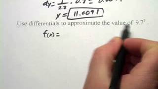 Calculus Approximating Values of Functions with Differentials [upl. by Onez]