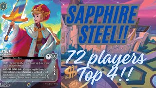 Lorcana Top 4 Sapphire Steel Deck Profile feat Adam Quon [upl. by Eninej359]