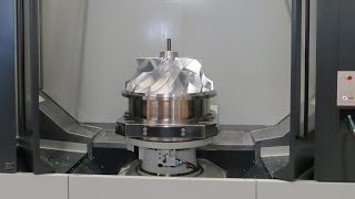 Efficient impeller machining on five axis Starrag STC 800 machiningcenter [upl. by Amund]