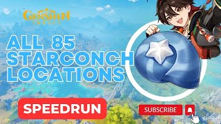 ALL 85 Starconch Locations  DETAILED FARMING ROUTE  Genshin Impact Collection Guide Gaming [upl. by Colpin]