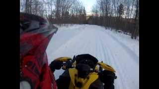 Rumney NH Trail Ride  2009 SkiDoo MXZ TNT 500ss  GoPro Hero 3 [upl. by Annocahs]