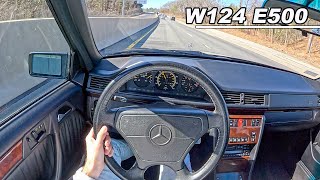 1994 MercedesBenz E 500  The V8 Super Sedan Built By Porsche POV Binaural Audio [upl. by Neale]