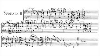 Lodovico Giustini Sonata Op1 No1  6 Score Video [upl. by Raye]