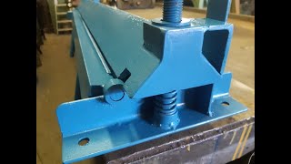 piegatrice per lamiera professionale fai da te DIY professional sheet metal bender part 2 [upl. by Anigal]