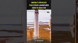 watch  SpaceX Falcon 9 Successfully Launches ISROs GSAT20 Satellite into Orbit viral shorts [upl. by Aika161]